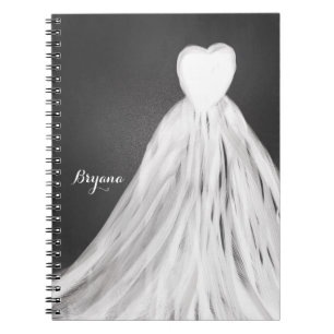 Chalkboard Wedding Dress Vrijgezellenfeest Journal Notitieboek