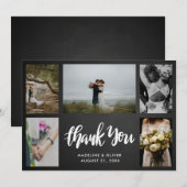 Chalkboard Wedding Five Photos | Bedankt script (Voorkant / Achterkant)