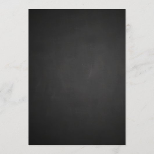 Chalkboard Wedding Five Photos | Bedankt script (Achterkant)