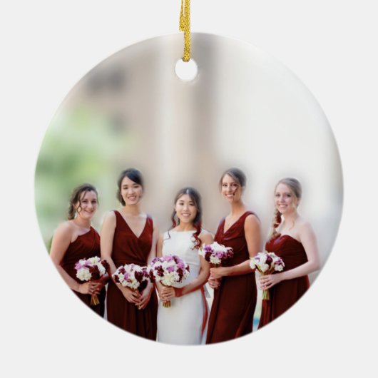 Chalkboard Wedding Gown Bridesmaid Gifts Keramisch Ornament (Achterkant)