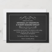 Chalkboard Wedding Invitting Plain and Simple Kaart (Voorkant)