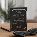 Chalkboard Wedding is mijn Man van de Kaart van he<br><div class="desc">Het Man van Eer speelt een zeer belangrijke rol - Hij is er voor u op uw speciale dag en doet alle belangrijke taken die hij moet vervullen... Ik heb het allemaal over het faux chalkboardeffect - en deze kaart kan gebruikt worden om je Bridesman te vragen - Bridesmaid -...</div>