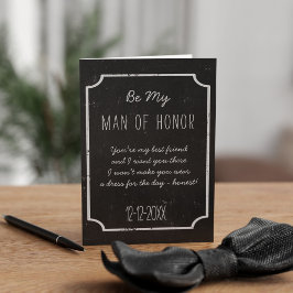 Chalkboard Wedding is mijn Man van de Kaart van he