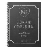Chalkboard Wedding Journal Bridal Party Notitieboe Notitieboek (Voorkant)