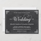  Chalkboard Wedding Kaart (Voorkant)