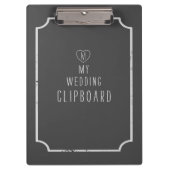 Chalkboard Wedding-klembord Klembord (Voorkant)
