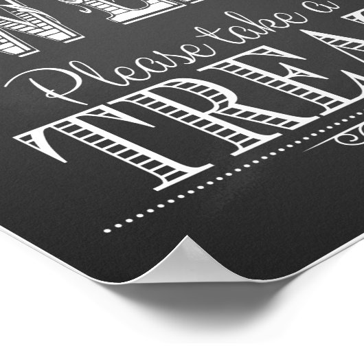 Chalkboard Wedding Love is lief Print (Hoek)
