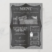 Chalkboard Wedding Menu CBWX (Voorkant)