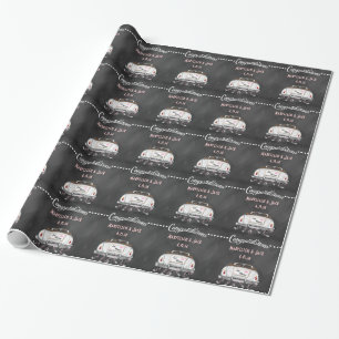 Chalkboard Wedding Personalized Wrapping Paper Cadeaupapier