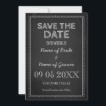 Chalkboard Wedding Photo Save the Date Kaart<br><div class="desc">De het malplaatjevertrouwen van de douane bewaart de kaart van de datumaankondiging met leuk en  krijtbordpatroon.  met je trouwgegevens,  verkrijgbaar in een groot aantal overeenkomende trouwproducten. Neem contact met ons op om een kleurwijziging of een aangepast product aan te vragen.</div>