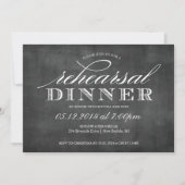 Chalkboard Wedding Rehearsal Dinner Invitation Kaart (Voorkant)