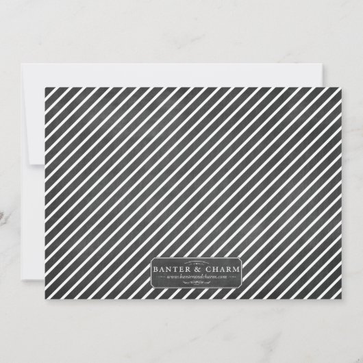 Chalkboard Wedding Rehearsal Dinner Invitation Kaart (Achterkant)