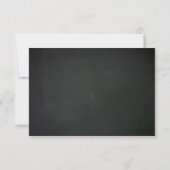  Chalkboard Wedding RSVP-kaart RSVP Kaartje (Achterkant)