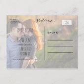 Chalkboard Wedding Save the Date Briefkaart (Achterkant)
