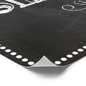 Chalkboard Welkomstteken Vrijgezellenfeest Poster (Hoek)