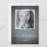 Chalkboard White Washi Tape Holiday Photo Card Feestdagenkaart<br><div class="desc">This rustic chalkboard style invitation is made exclusively for Zazzle and is perfect for a nostalgic yet modern seasonal greeting. Printed “washi” tape in white accent your photo with white script typography printed on a chalkboard background. Add an Envelopments Holiday Stamp from our extensive postage collection to match perfectly with...</div>