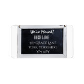 Chalkboard wij hebben het Etiket van de Aankondigi (Voorkant)