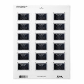 Chalkboard wij hebben het Etiket van de Aankondigi (Full Sheet)