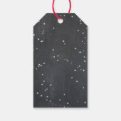 Chalkboard Winter Botanische Kerstvakantie Cadeaulabel (Achterkant)