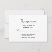 Chalkboard Winter Lace RSVP (Achterkant)