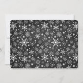 Chalkboard Winter Wonderland Verjaardag Uitnodigin Kaart (Achterkant)