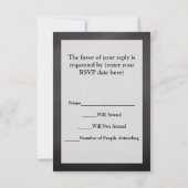 Chalkboard Wishing You Merry Christmas RSVP (Achterkant)