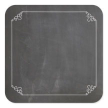Chalkboard  wit bloeiend Lijst Aanpassen