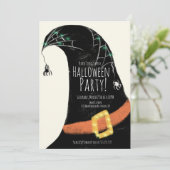 Chalkboard Witch Pet Costume Halloween Birthday in Kaart (Staand voorkant)