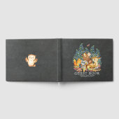 Chalkboard Woodland Baby shower gastenboek (Volledig)