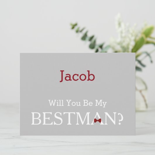 Chalkboard word jij mijn beste? kaart (Staand voorkant)