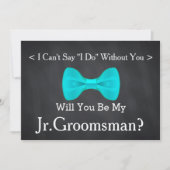 Chalkboard zal je mijn Jr.Groomsman zijn Kaart (Voorkant)