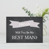 Chalkboard zal je onze beste man zijn kaart (Staand voorkant)