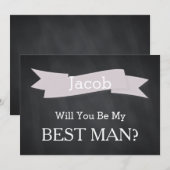 Chalkboard zal je onze beste man zijn kaart (Voorkant / Achterkant)