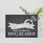 Chalkboard zal je onze ringdrager zijn kaart (Staand voorkant)