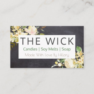 Chalkboard-zeepkaars Zonnewaxsmelt en doe-het-zelf Visitekaartje