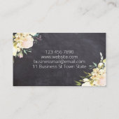 Chalkboard-zeepkaars Zonnewaxsmelt en doe-het-zelf Visitekaartje (Achterkant)