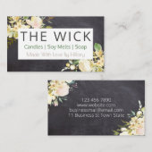 Chalkboard-zeepkaars Zonnewaxsmelt en doe-het-zelf Visitekaartje (Voorkant / Achterkant)