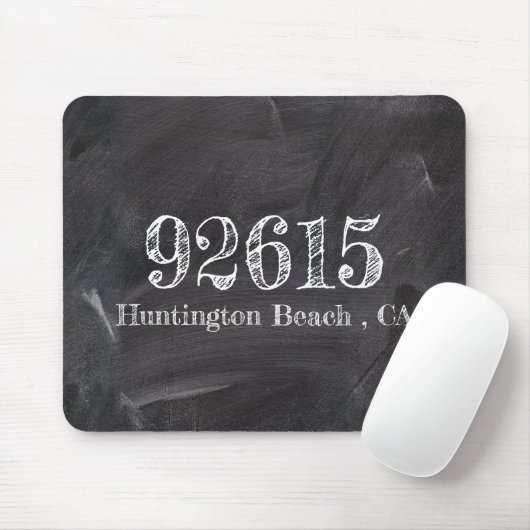 Chalkboard Zip Code Muismat (Met muis)