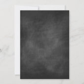 Chalkboard Zwart Wit 60e Verjaardagsfeestje Kaart (Achterkant)