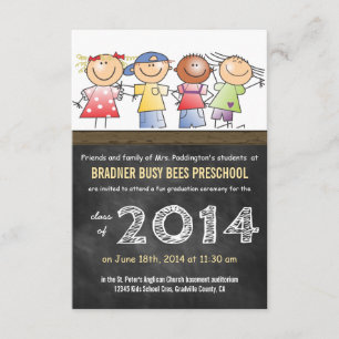 ChalkboardAfstudeerder van de klasse "Preschool" o Kaart