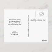 ChalkboardAfstuderen Dank u wel Typografie Foto Briefkaart (Achterkant)