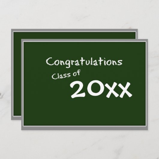 ChalkboardAfstuderen Kaart (Voorkant / Achterkant)