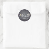 ChalkboardAfstuderen Ronde Sticker (Tas)