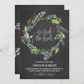 Chalkboardafzetting met uitvloeisel aankondiging (Voorkant / Achterkant)