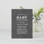  ChalkboardBaby shower Kaart (Staand voorkant)