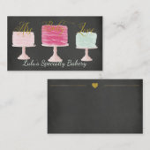 Chalkboardbakkerij-Visitekaartje met bakkerijkake Visitekaartje (Voorkant / Achterkant)