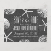 Chalkboardbalken opslaan Datum Aankondigingskaart (Voorkant)