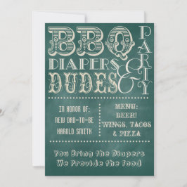 Chalkboardbeiendoppen en DUDES-Baby shower 3 Kaart