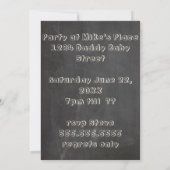 Chalkboardbeiers en tweedehands Baby shower 2 Kaart (Achterkant)