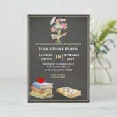 Chalkboardboeken Vloerleraar Afstuderen Kaart (Staand voorkant)